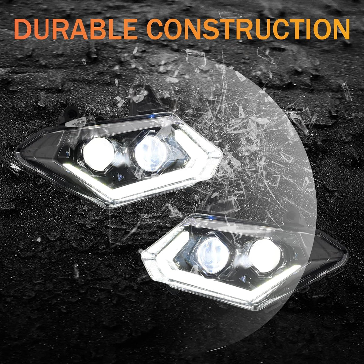 DOT Approved LED Headlights for Can-Am Maverick X3 Max XDS R Turbo