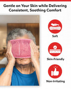 Rectangle Plush Gel Bead Ice Pack for Muscle Aches & Relaxation