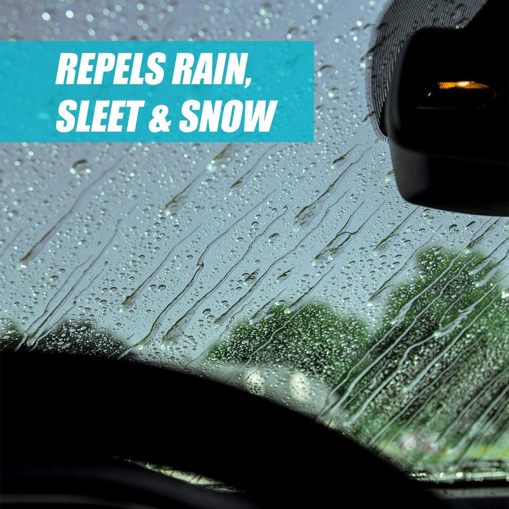 91184 Clean & Repel – Aerosol Glass Cleaner and Rain Repellent, Cleans Exterior Windshields, Repels Rain, Sleet