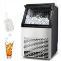 Commercial Stainless Steel Ice Maker, 100Lbs/24H Large Ice Machine