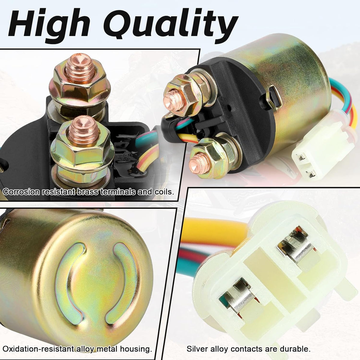Starter Solenoid Relay for Honda Rancher 350 420 TRX420 2007-2014