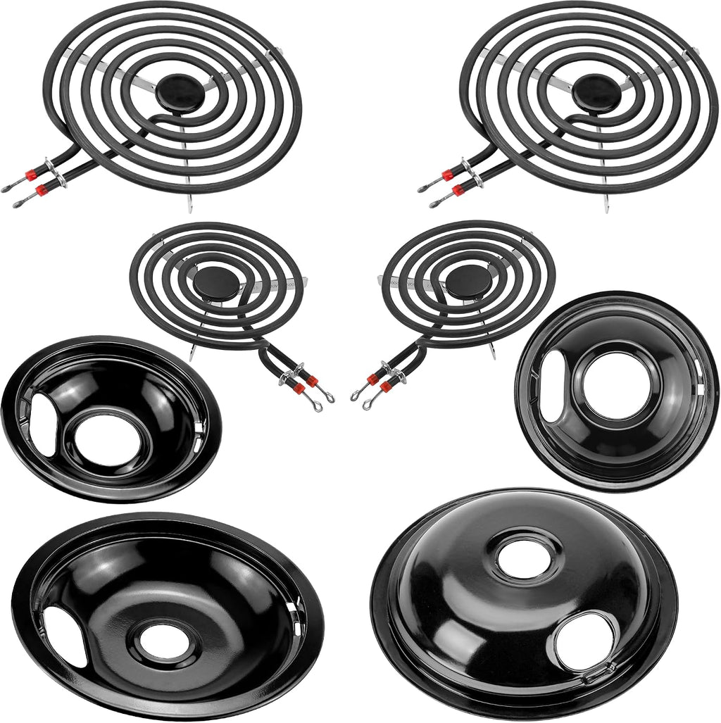 Porcelain Drip Pan & MP22YA Stove Burner Fit for Amana Whirlpool Stove