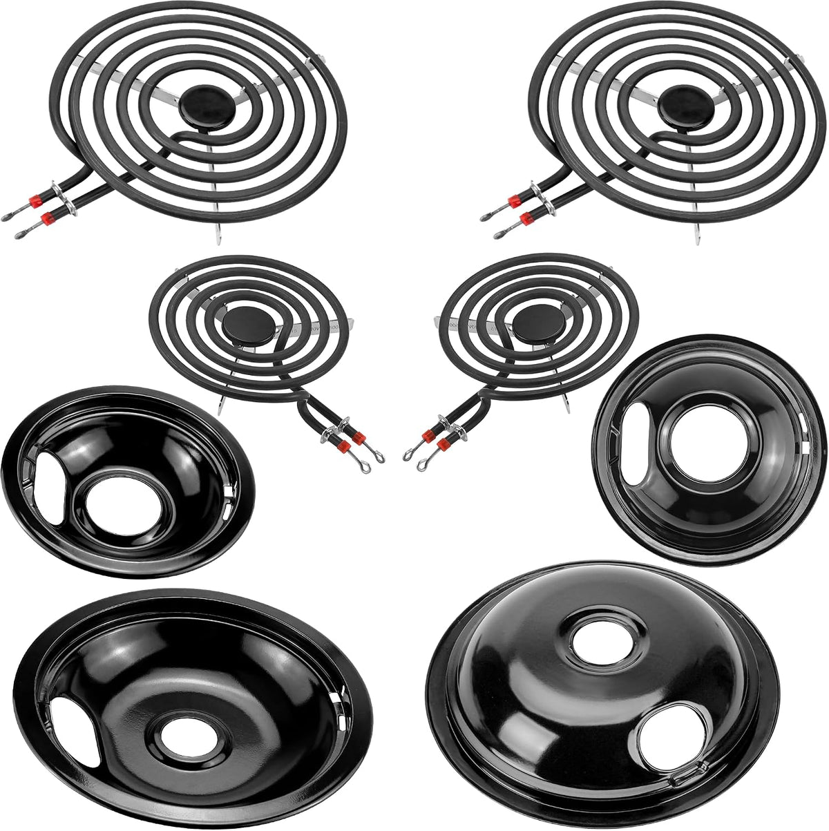 Porcelain Drip Pan & MP22YA Stove Burner Fit for Amana Whirlpool Stove