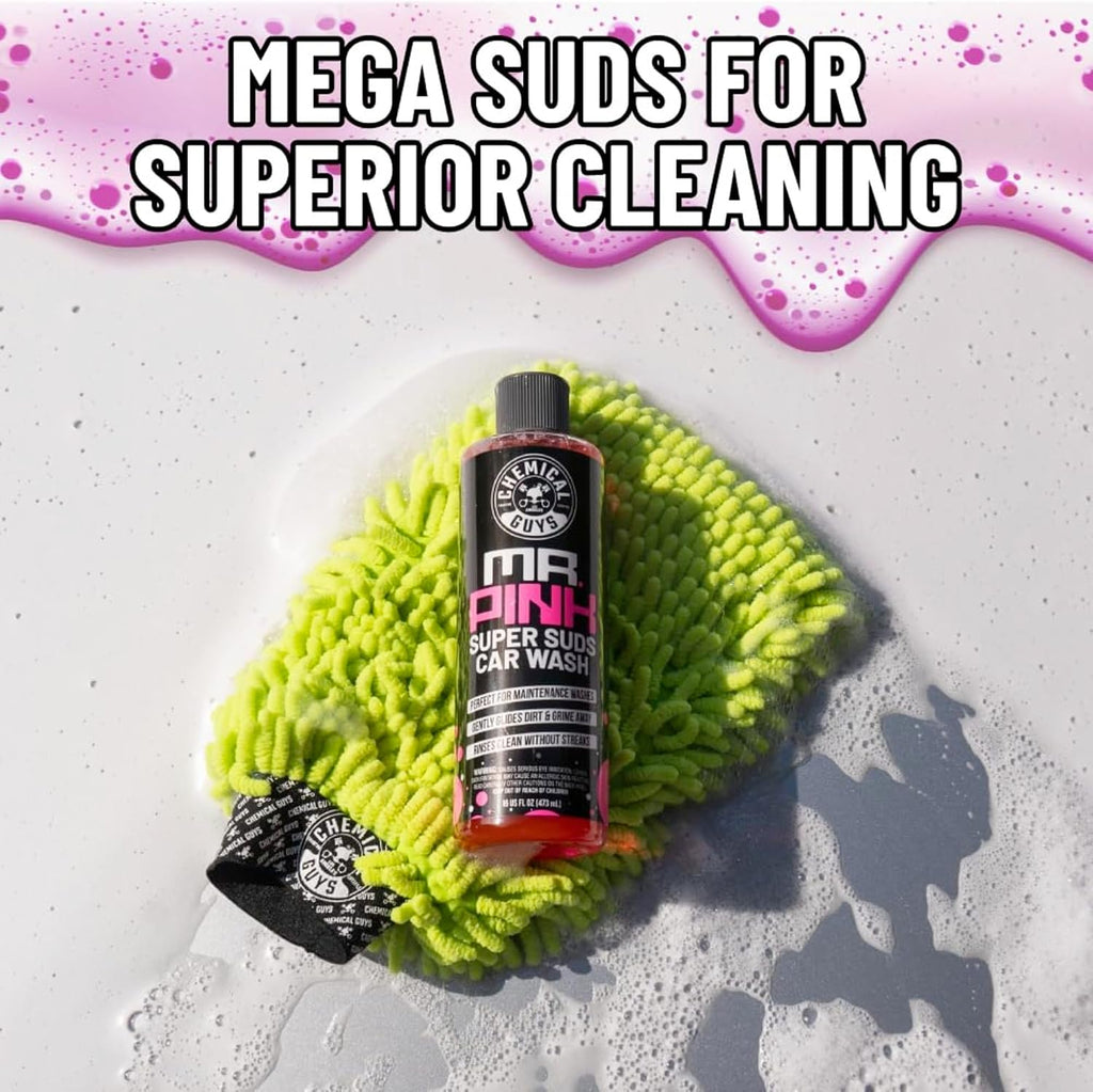 Mr. Pink Car Wash Soap, Foam Cannon & Bucket Wash, 128 oz | Thick foaming suds lift dirt and grime in foam cannons