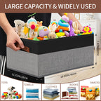 3 Pack Large Capacity Storage Bins Closet Organizer for Shelves