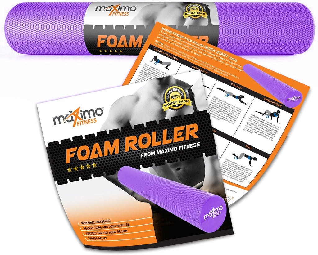 Foam Roller - High Density Exercise Roller for Trigger Point Self Massage, Muscle and Back Roller for Fitness