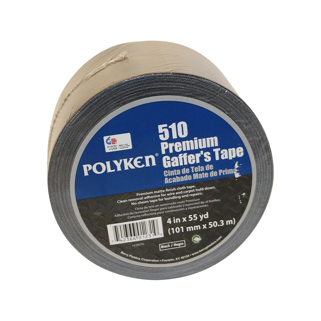 510/BLK225 510 Premium Grade Gaffers Tape: 2" x 75 ft.