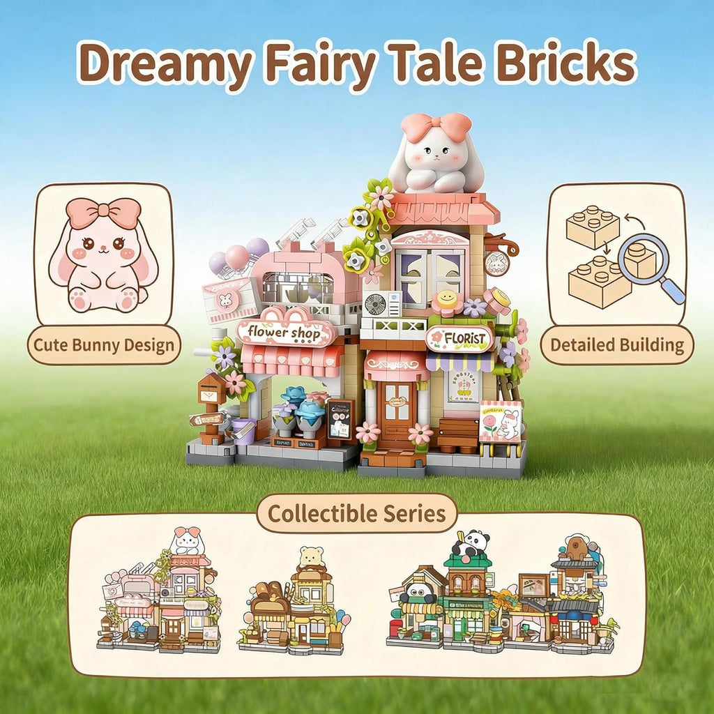 Bear Cub’s Bakery Mini Micro Building Blocks Toy Set