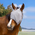 Horse Fly Mask Without Ears, Breathable Mesh UV Protection (M)