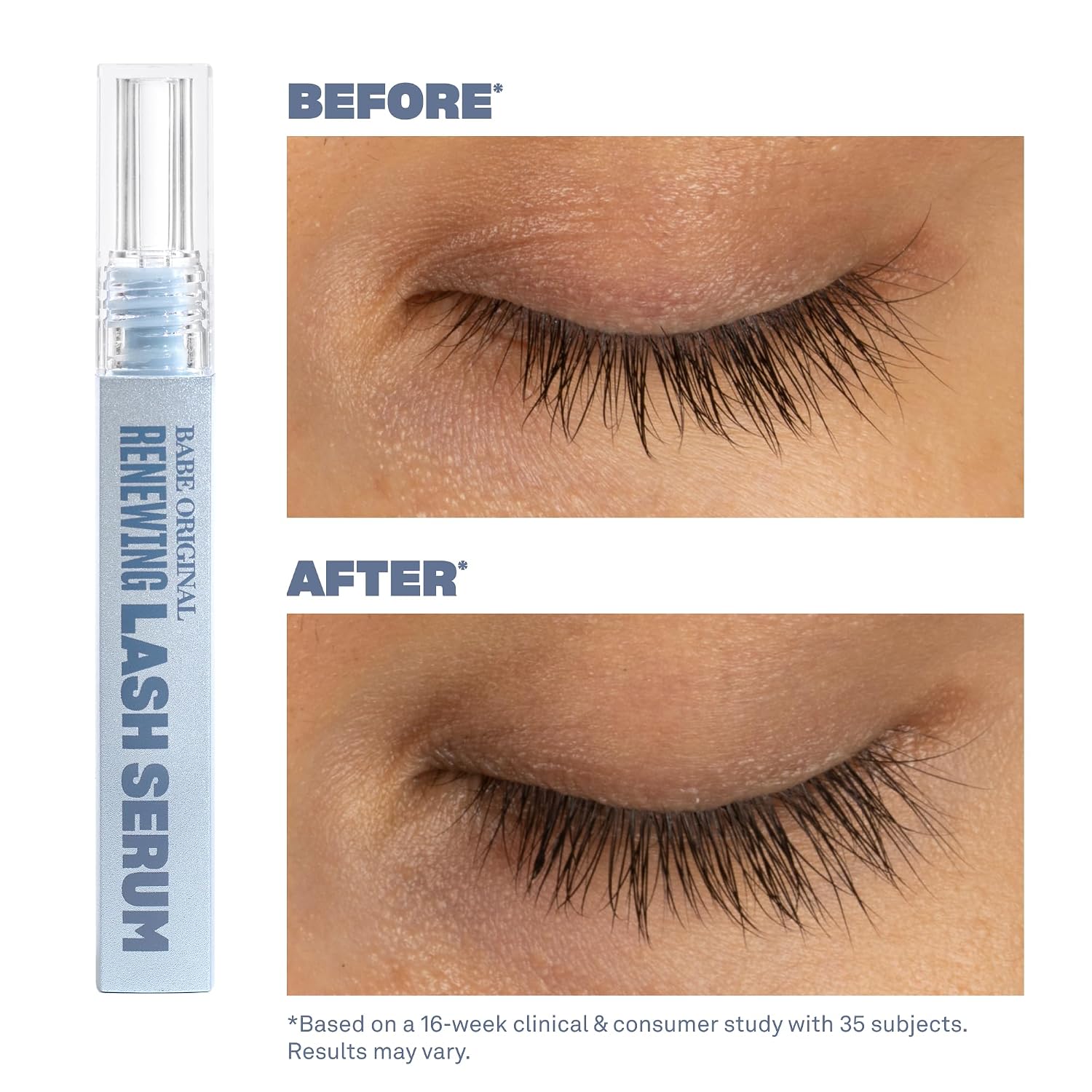 Renewing Lash Serum for Longer-Looking Lashes, Peptides | Prostaglandin-free, peptide-infused gentle lash serum for