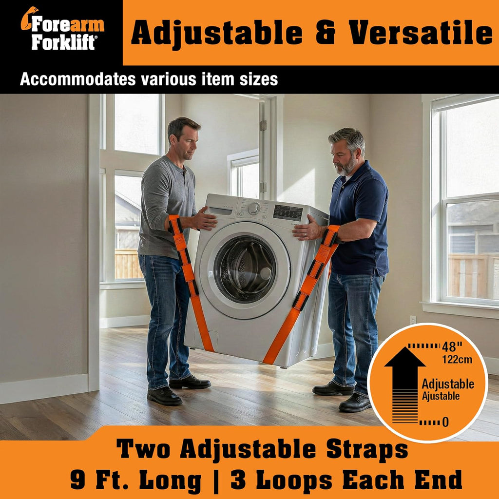 Furniture Moving Straps – 2-Person Lifting Strap for Moving Furniture, Appliances, Heavy Duty Carrying for Heavy