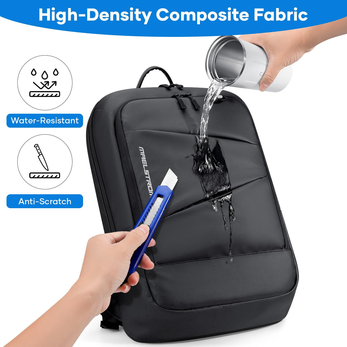 15.6 Inch Laptop Backpack, Lightweight Waterproof Business Bag