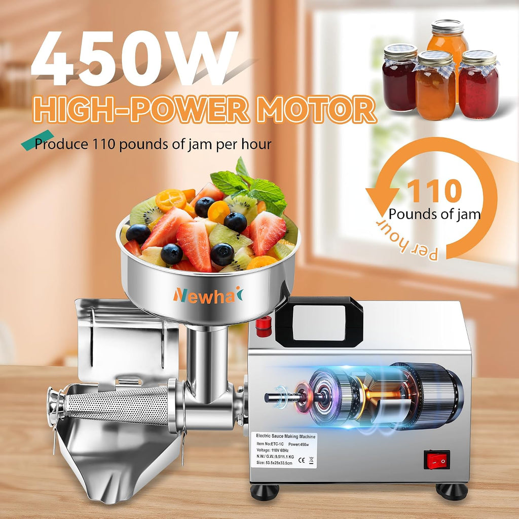 Electric Tomato Strainer, Commercial Milling Machine Sauce Maker