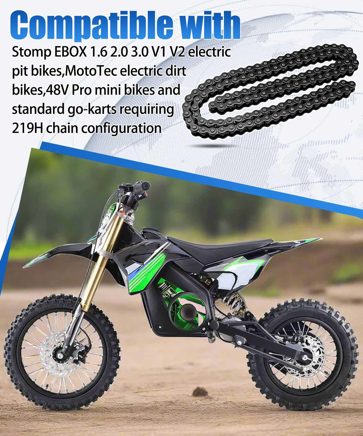 219H Heavy Duty Chain, 122 Pins