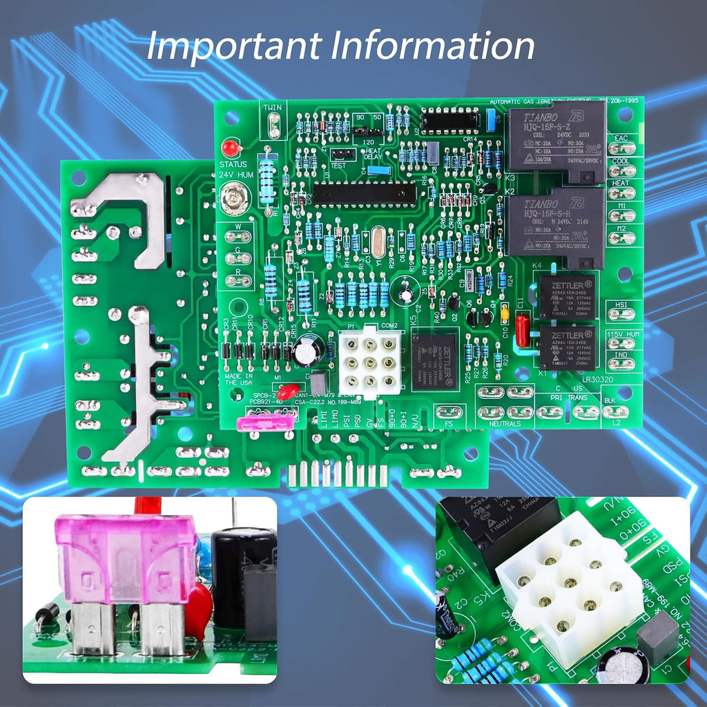 B18099-13Furnace Control Circuit Board,Replacement for Goodman Furnace Control Circuit Board B18099-06,B18099-08,B18099-10 and B18099-13