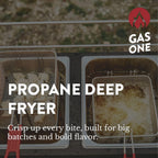 GasOne B-5850B Outdoor Propane Double Deep Fryer