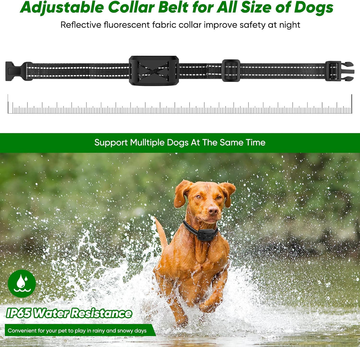Wireless Dog Fence, 2025 Electric Fence for 2 Dogs Shocks Training Collar Remote 2-in-1,Wireless Pet Containment
