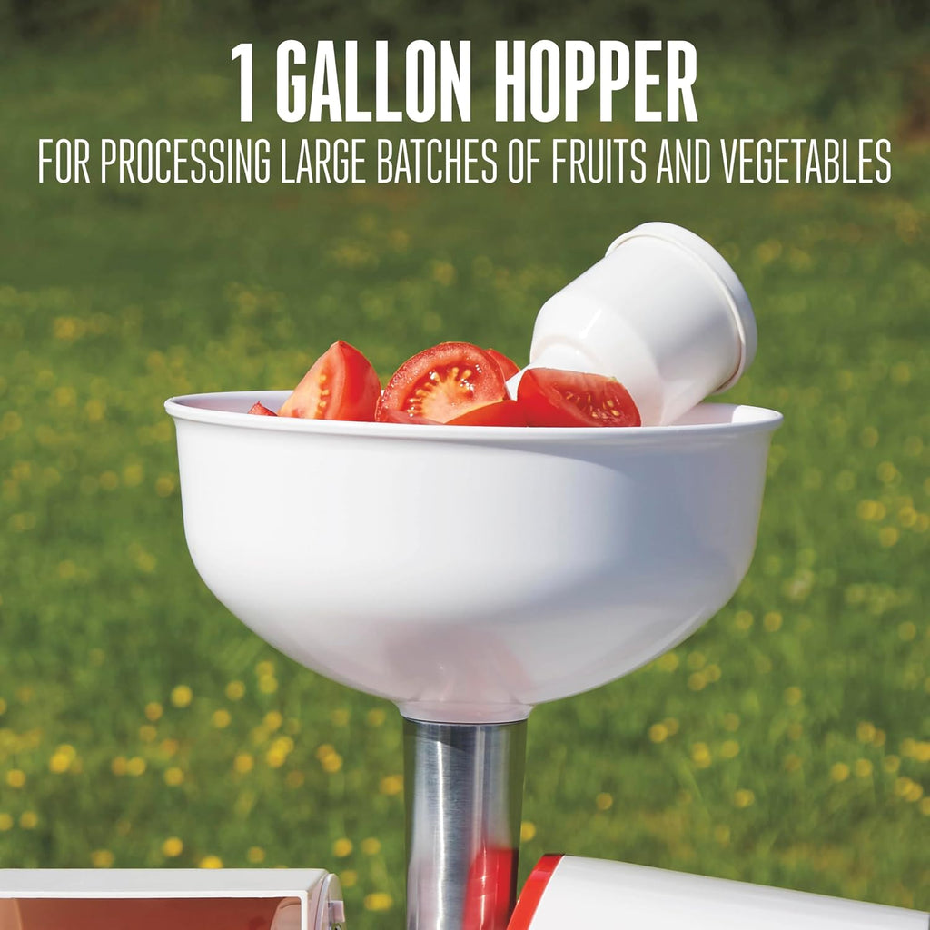 Deluxe Electric Tomato Strainer, Food Mill & Sauce Maker