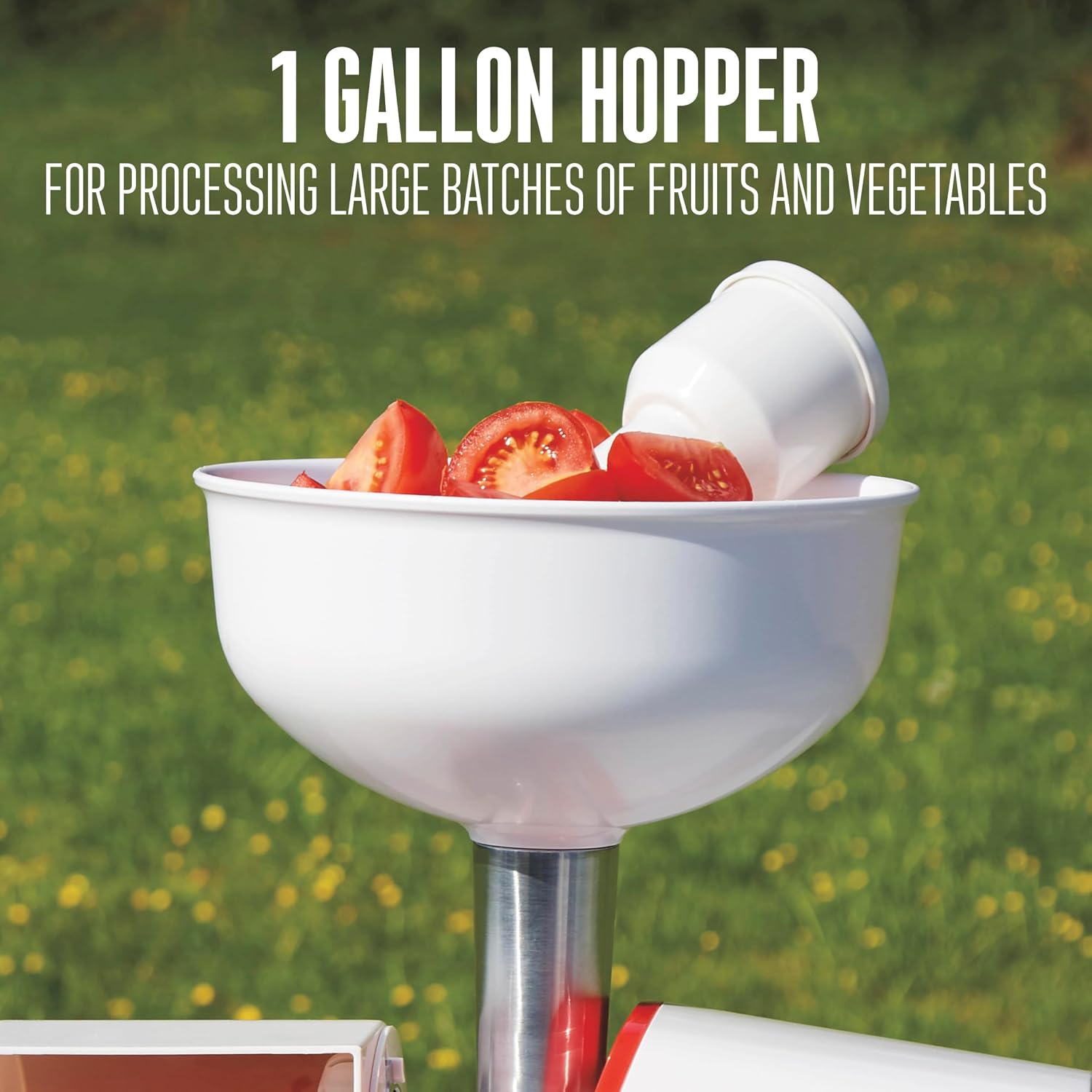 Deluxe Electric Tomato Strainer, Food Mill & Sauce Maker
