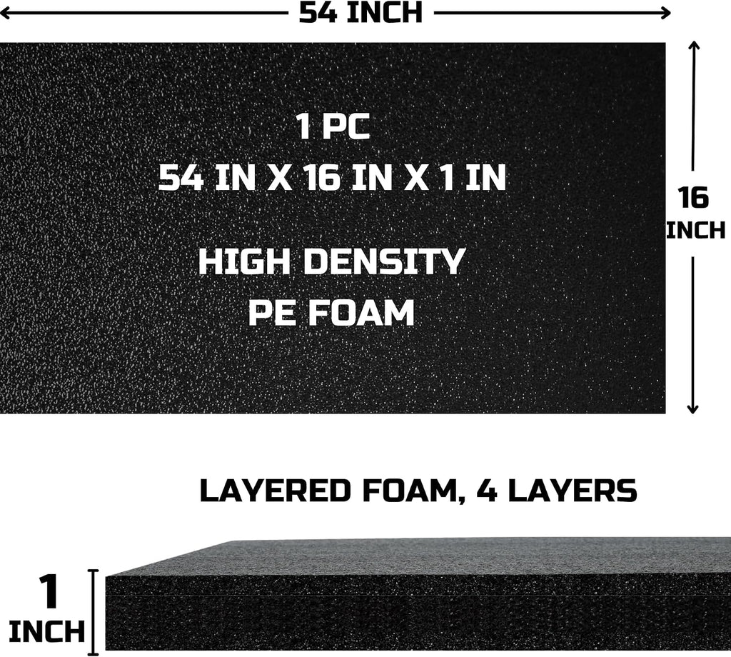Tool Box Foam Organizer 54x16x1 inch 1PC, Kaizen Sheets for Pro Tool Control, Custom Tool Shadow Inserts for Cases &