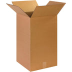 BOX USA Shipping Boxes Medium 14"L x 14"W x 24"H 15-Pack, Cardboard Box for Shipping, Moving, Mailing, Packing