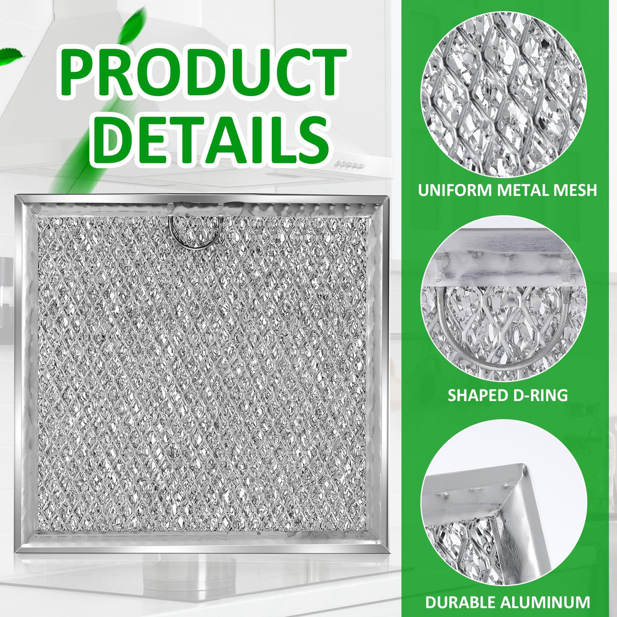 Lemonroad 6 Pcs 6.81" x 6.34" Microwave Filter Replacement