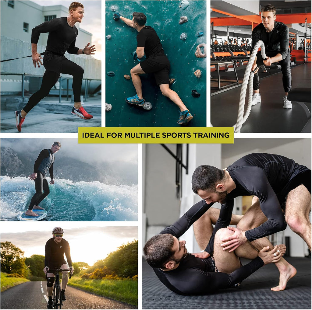 Rash Guard BJJ, Compression Base Layer Top Quick Cool Dry Wetsuit Swimming Vest Men, Surfing MMA Running Cycling