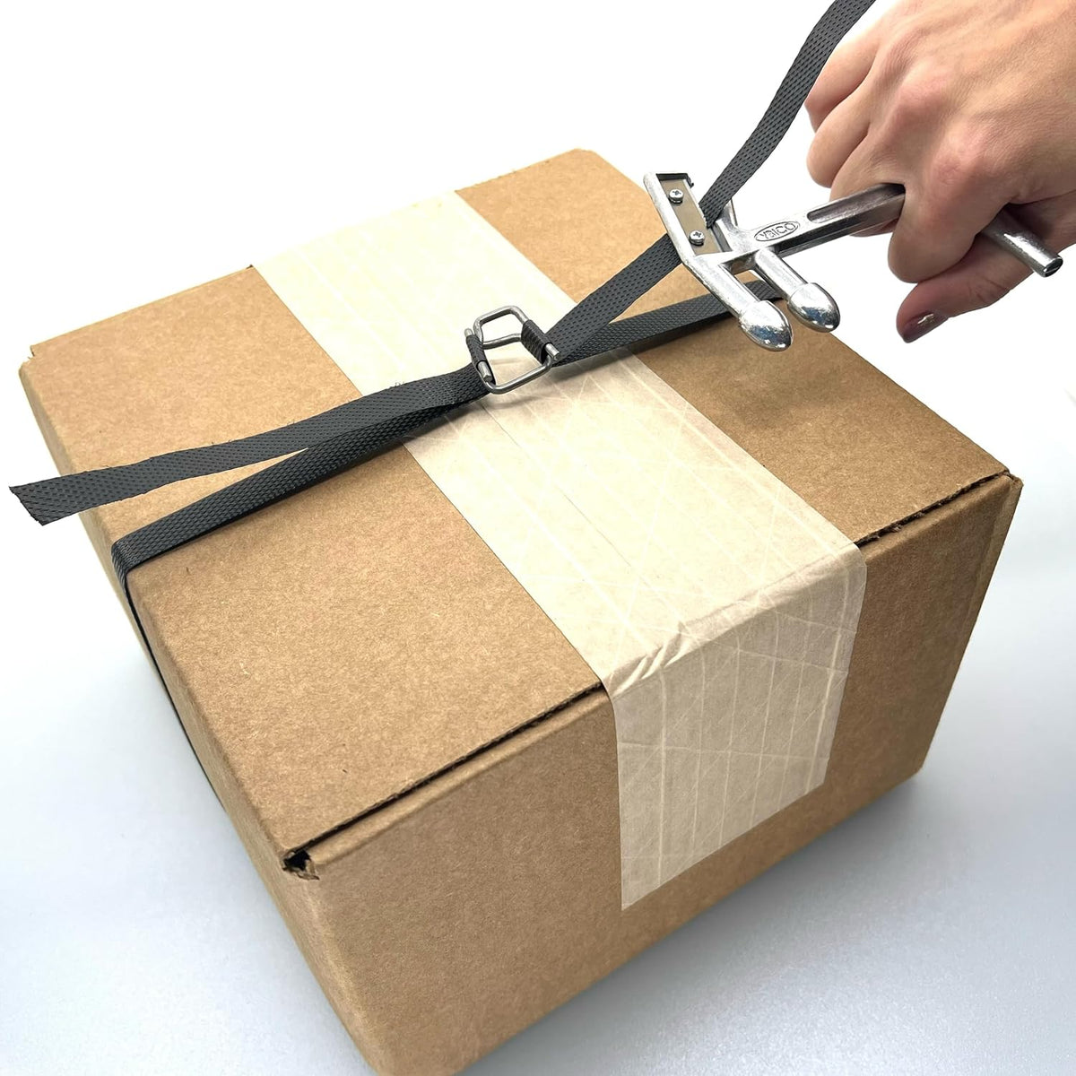 Portable Poly Strapping Kit - 1/2" Polypropylene Mini-Coil, Tool, Buckles - Pack Ship Supply - PPCB01-WB