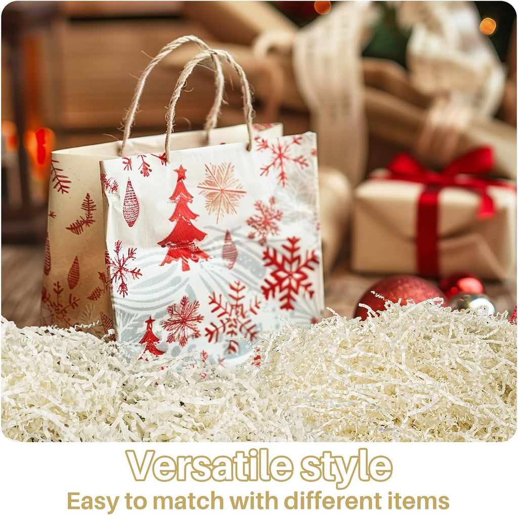 Off-white Crinkle Paper Filler - Shredded Paper, Gift Basket & Box Wrap