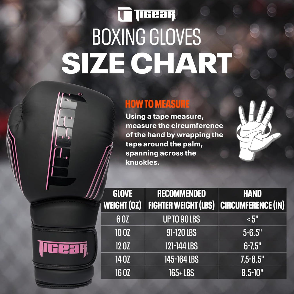 Surge Pro Boxing Gloves for Men Women & Kids | Engineered Leather Muay Thai Gloves, MMA Gear, Kickboxing Heavy Bag
