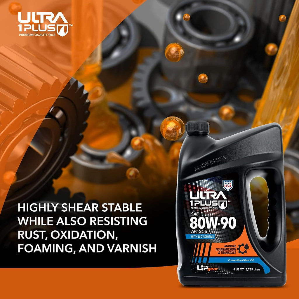 SAE 80W-90 Gear Oil API GL-5 1 Quart