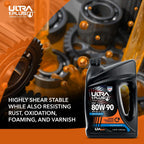 SAE 80W-90 Gear Oil API GL-5 1 Quart