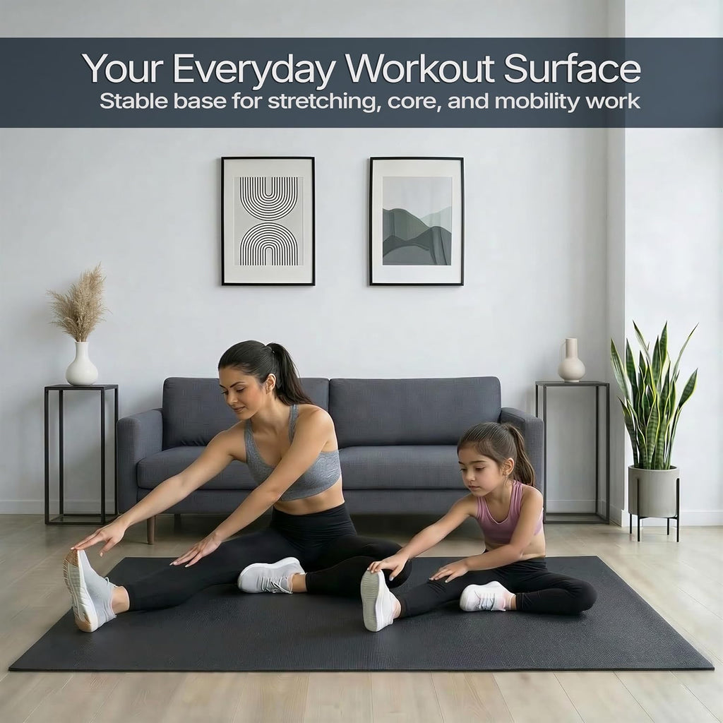 Flooring Inc's 1/4" Thick Tough Rubber Flooring Roll | Flexible Recycled Rubber Floor Mats for Home Gym | Heavy Duty
