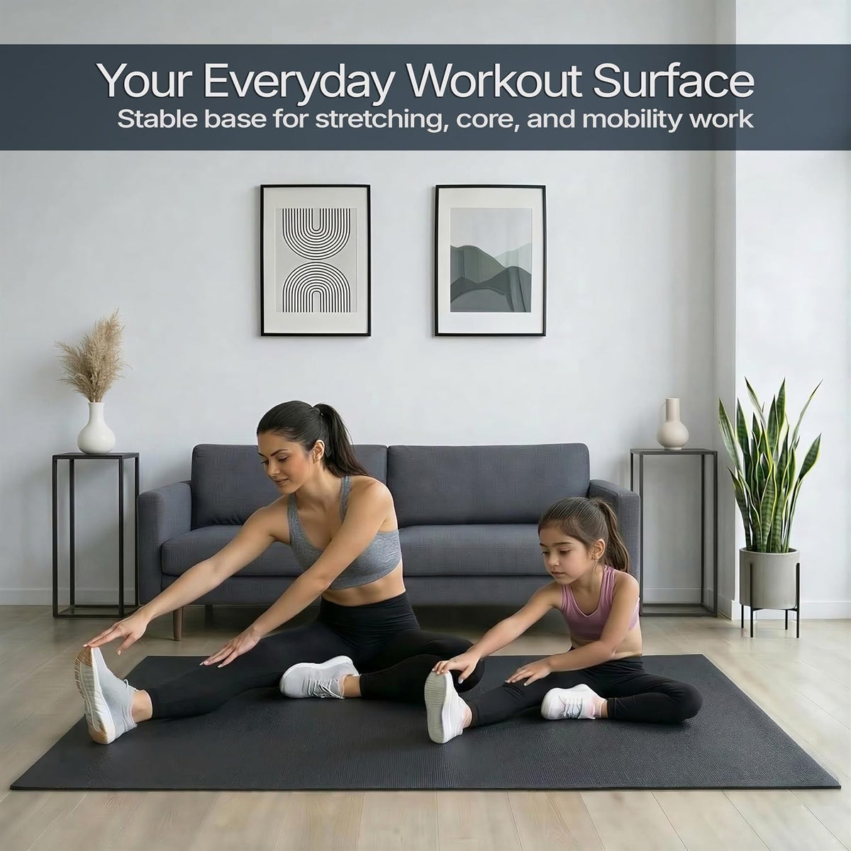 Flooring Inc's 1/4" Thick Tough Rubber Flooring Roll | Flexible Recycled Rubber Floor Mats for Home Gym | Heavy Duty