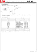 MEAN WELL PCD-16-700A LED Driver Enclosed Switching Power Supply, Phase Dimmer Range 90-135VAC, 16 to 24 Volt, 0.7 Amp, 16.8 Watt