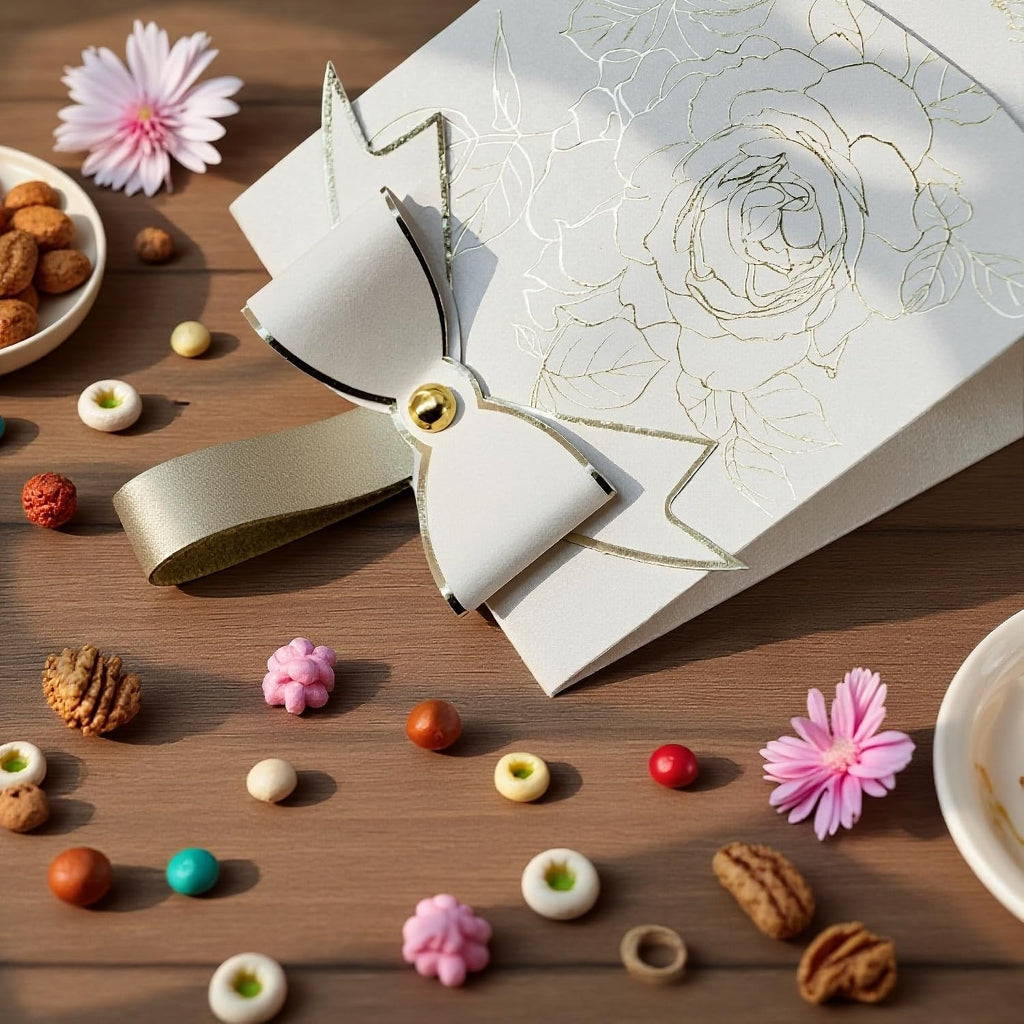 Small 30 PCS Elegant Candy Gift Box, Ivory