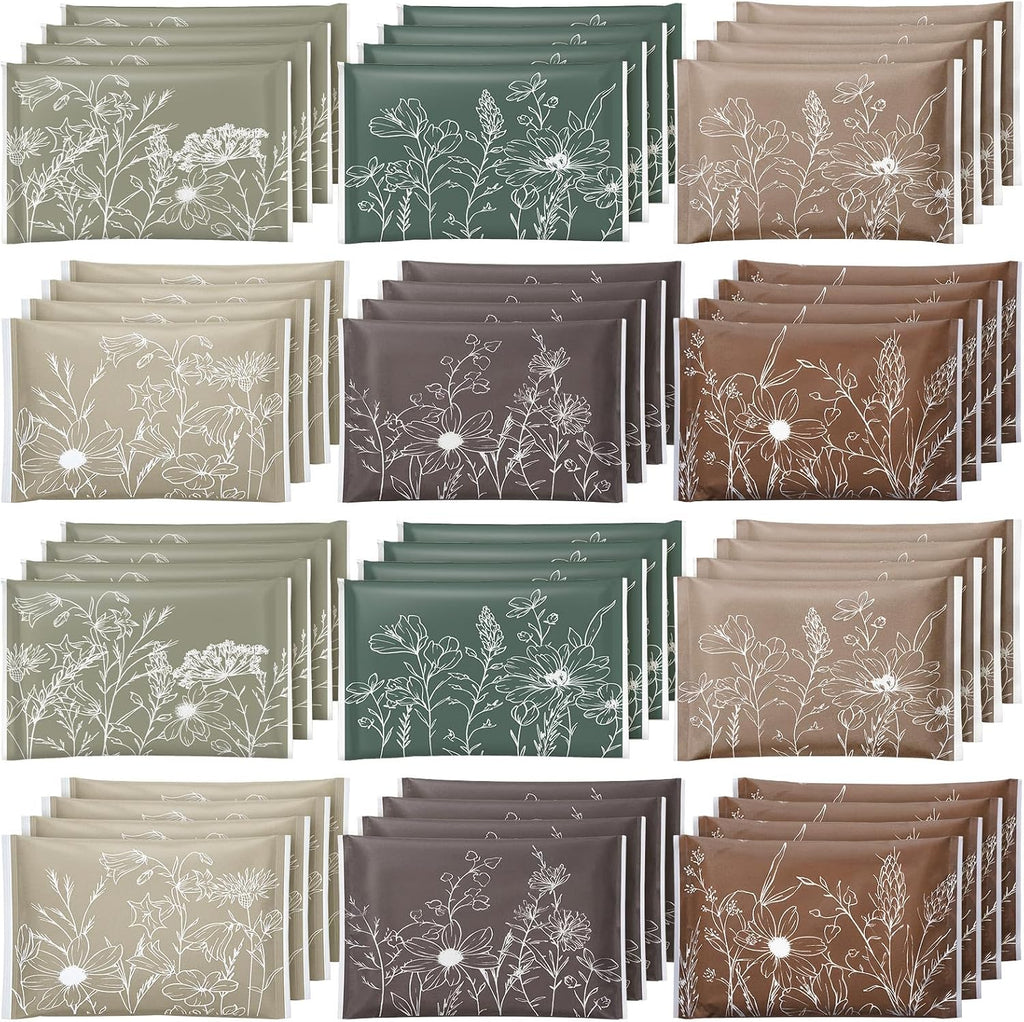 100 Pcs Earth Tones Pocket Tissues Individual 3 Ply for Travel