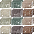 100 Pcs Earth Tones Pocket Tissues Individual 3 Ply for Travel
