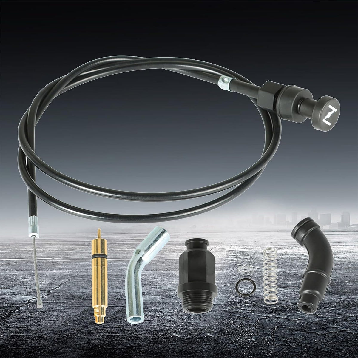 labwork Choke Cable Valve Plunger Repair Kit Replacement for Honda TRX500