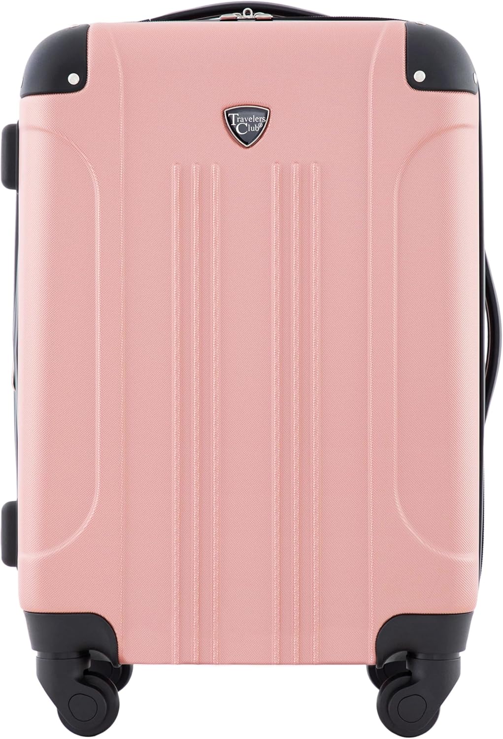 Chicago Hardside Expandable Spinner Luggage, Rose Gold, 22" Carry-On