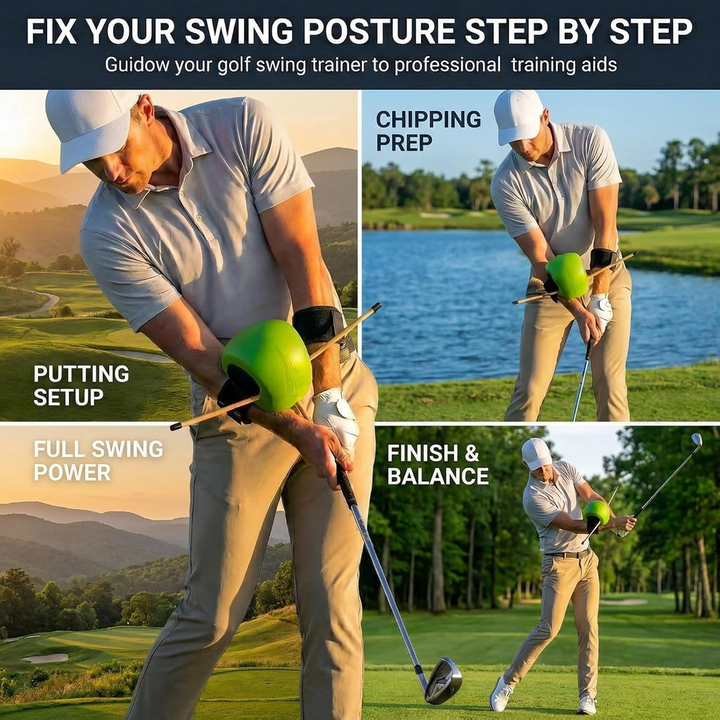 The Connector Golf Training Aid, Golf Swing Trainer, golf training aid ball | golf training ball, 2 Arm Bands to
