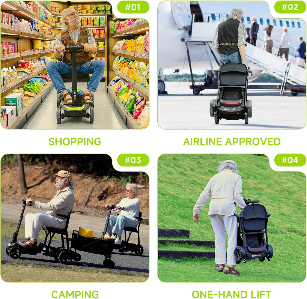 Lite Mobility Scooter for Seniors & Adults, 39lbs Electric Scooter
