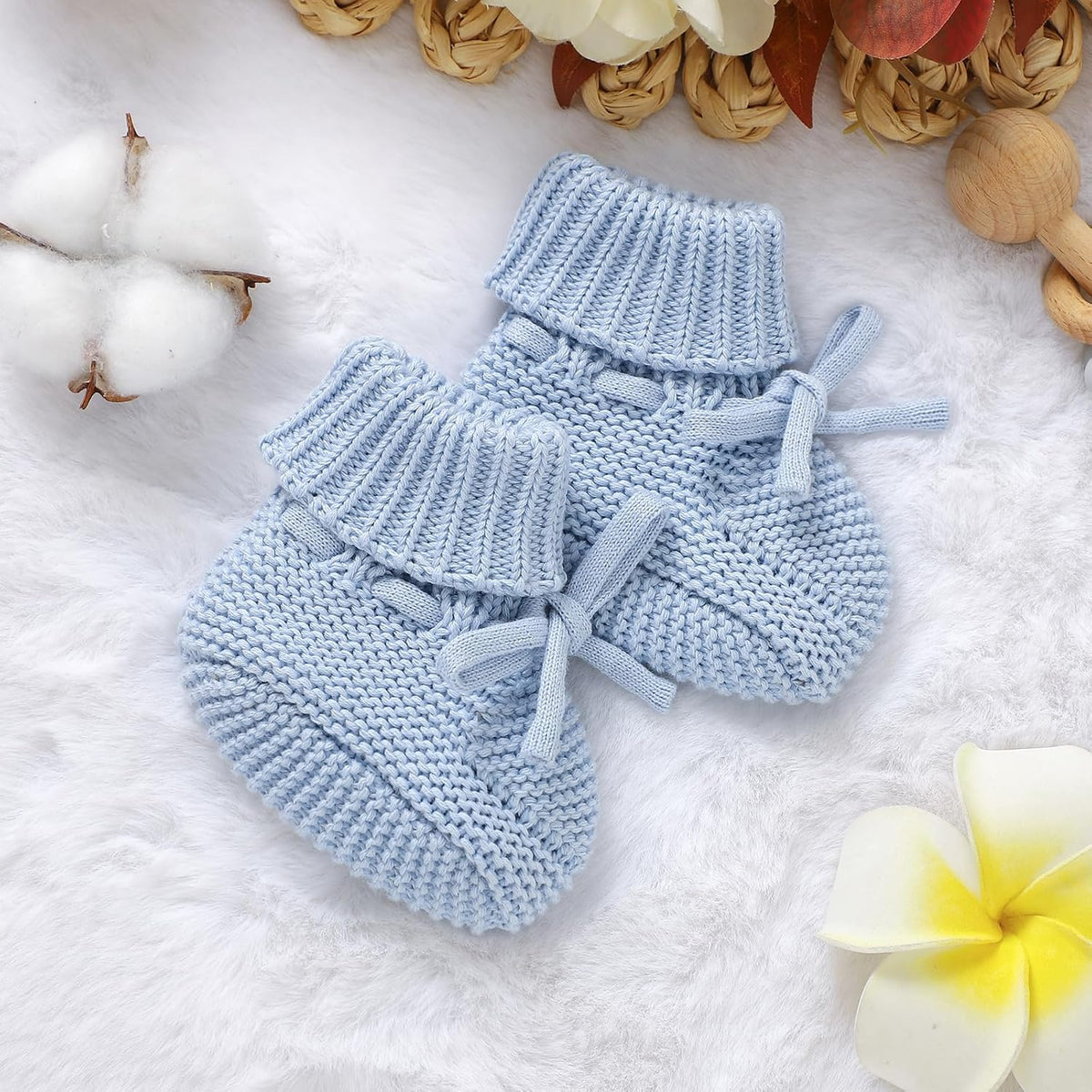 Baby Booties Cotton Newborn Boys Girls Shoes Knit Socks