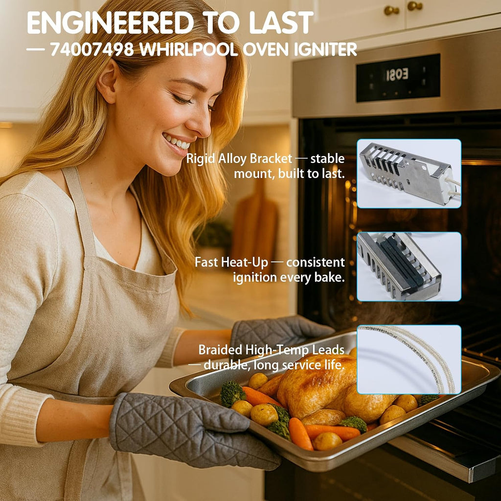 74007498 7432P106-60 AP4096256 Gas Range Oven Igniter Replacement
