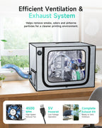 3D Printer Enclosure for Bambu Lab A1 Combo with Exhaust Kit