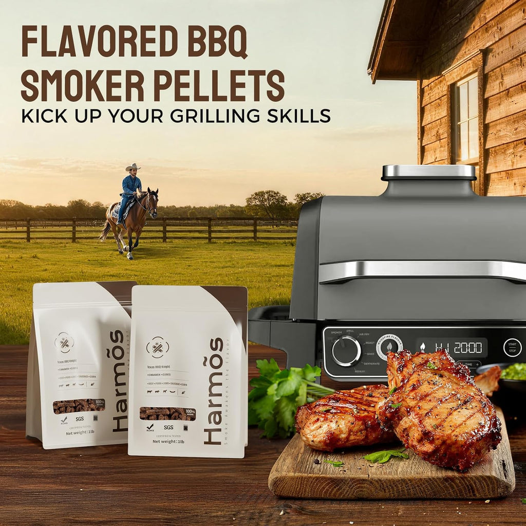 Wood Pellets for Pellet Smoker, Texas BBQ, 2-Pack