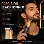 6-in-1 Beard Trimmer for Men with Charging Dock