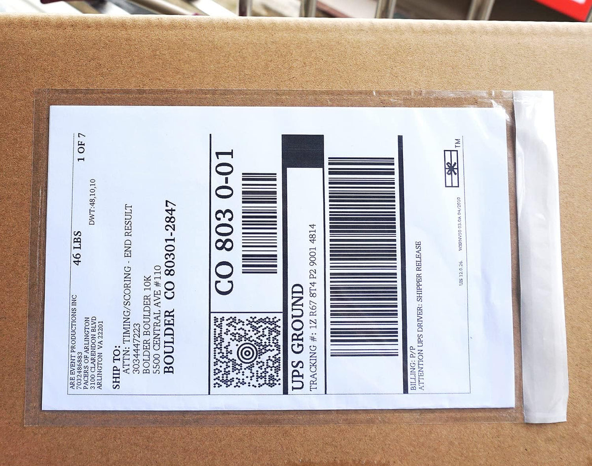 Premium 6''x10'' Packing List Envelope, Tailored Size for Letter-size Paper Folded in Half, Adhesive Shipping Label
