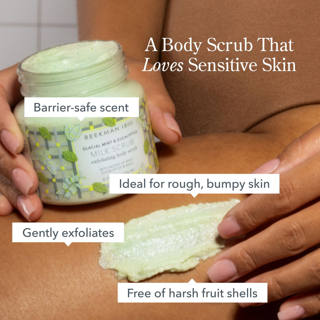 Exfoliating Body Scrub, Glacial Mint & Eucalyptus, 8 fl oz