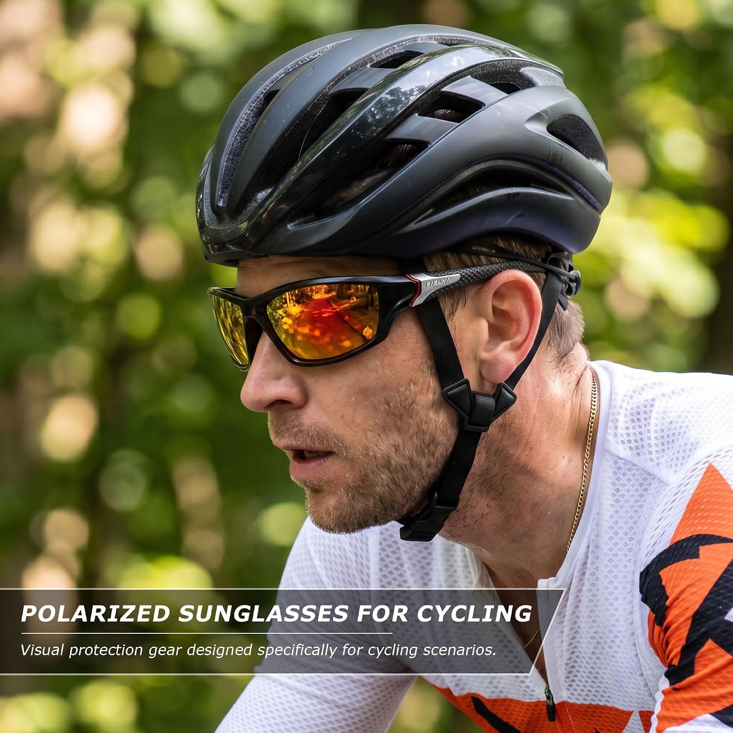 Sports Polarized Sunglasses For Men UV400 Protection | Cycling Driving Fishing